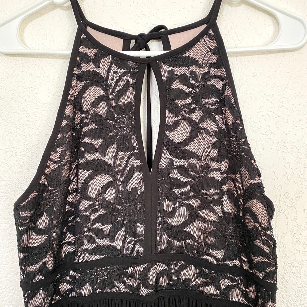 Nightway lace halter top gown - Picture 3 of 6